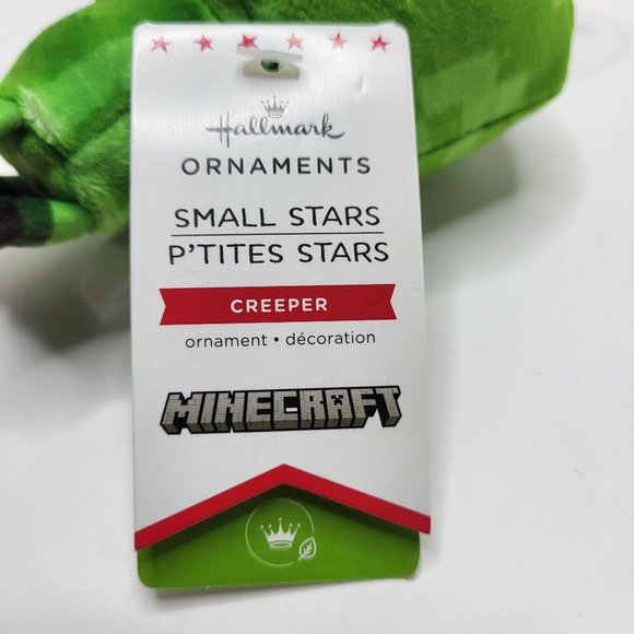 Hallmark Small Stars Ornament Minecraft Creeper 4” Mojang New w/ Tags Toy - Picture 5 of 8